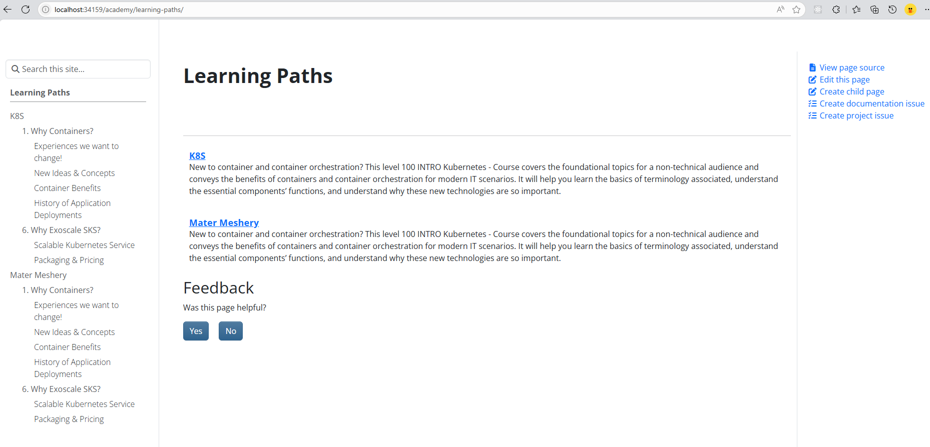 Preview site
